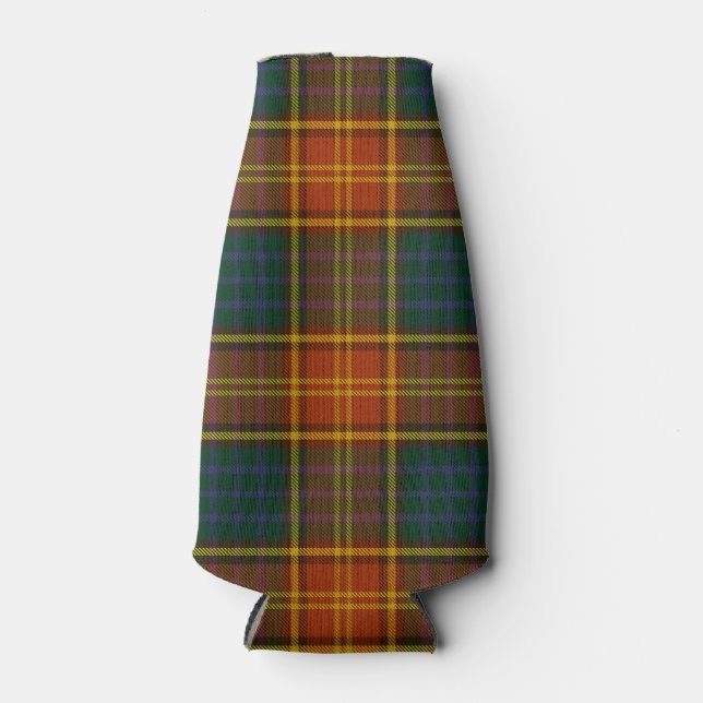 County Roscommon Irish Tartan Bottle Cooler (Front)