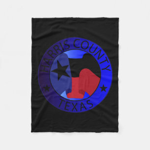 County Texas Kamala Harris 2024 Election Anti Trum Fleece Blanket