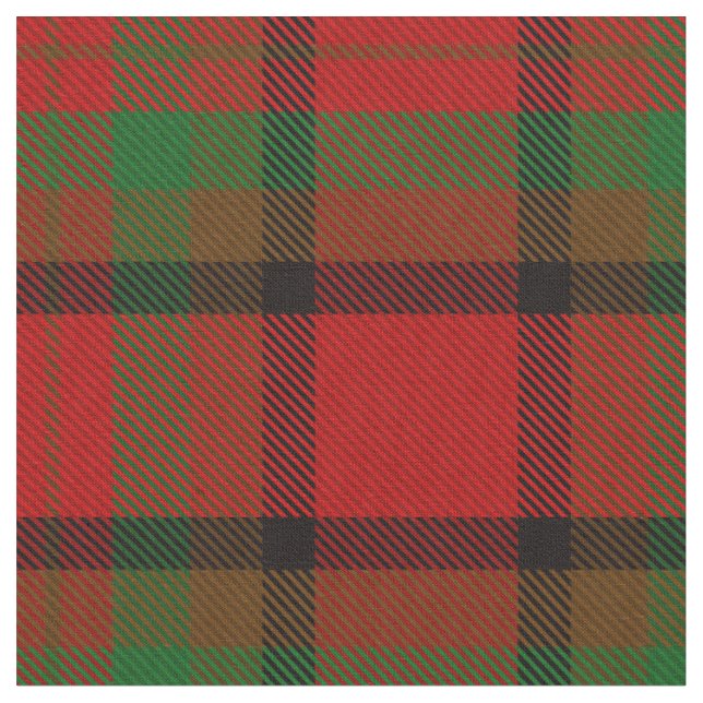 County Tipperary Irish Tartan Fabric (Close Up)