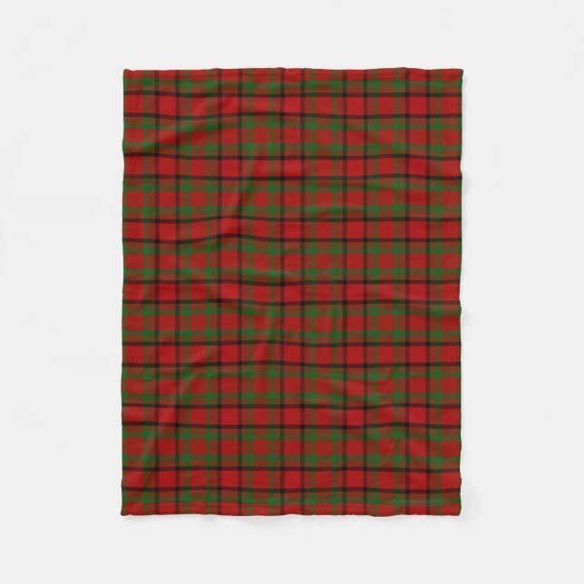 County Tipperary Irish Tartan Fleece Blanket (Front)