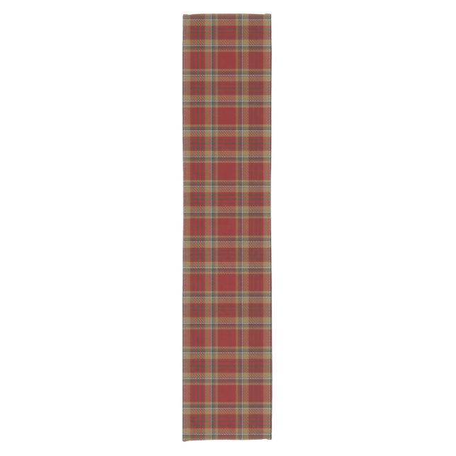 County Tyrone Irish Tartan Short Table Runner (Front)