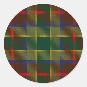 County Waterford Irish Tartan Classic Round Sticker