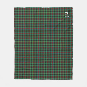 County Waterford Tartan Monogram Fleece Blanket