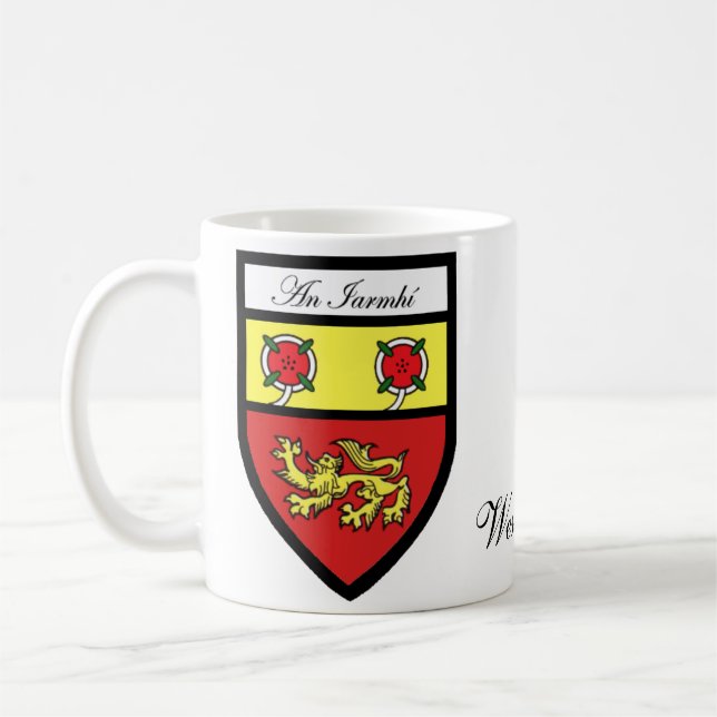 County Westmeath Map & Crest Mugs (Left)