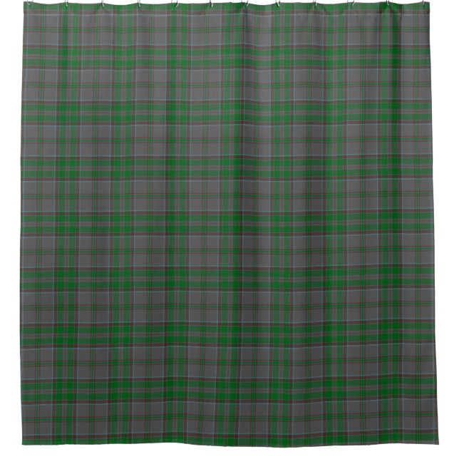 County Wicklow Irish Tartan Shower Curtain (Front)