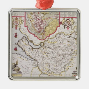 Countye Palatine of Chester, engraved by Metal Ornament