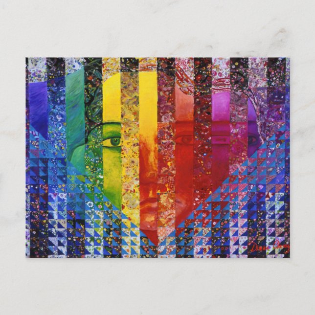 Counundrum I – Rainbow Woman Postcard (Front)