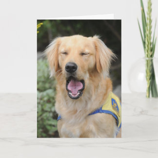 Coup dans là la carte de voeux