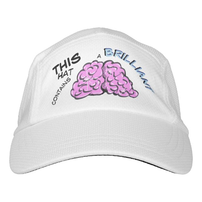 Coup de cerveau brillant. Casquette de texte (Devant)