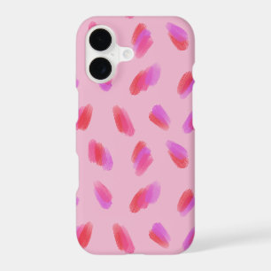 Coup de pinceau abstrait rose rouge violet