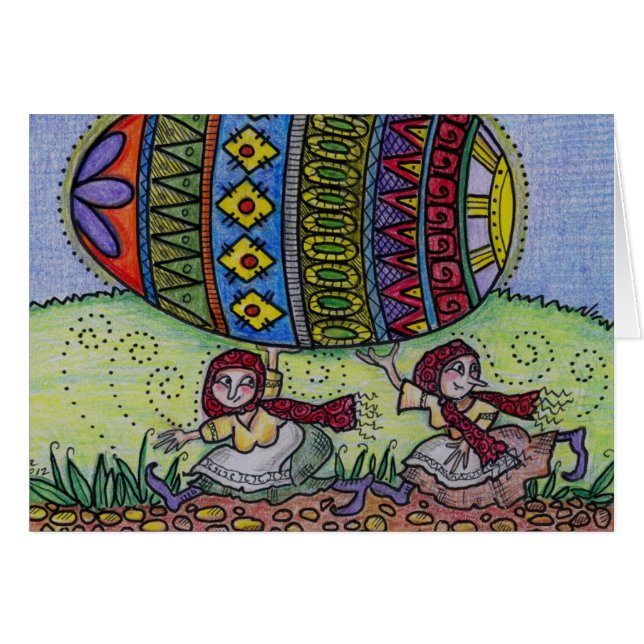 Coup dessus à votre art populaire d'Ukrainien de (Devant horizontal)