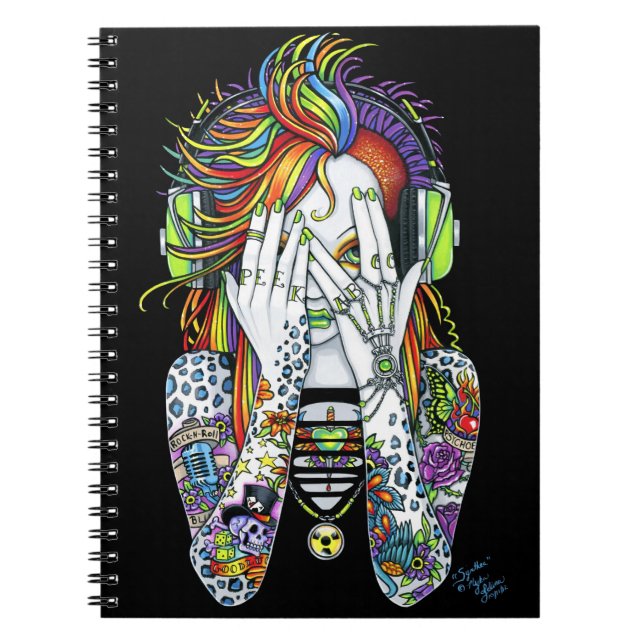 Coup d'oeil de Synthea Psytrance un carnet de (Devant)