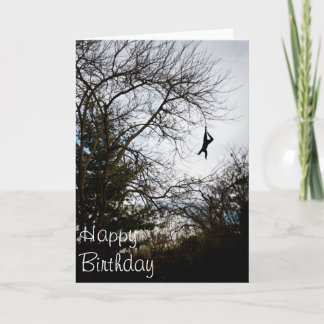 Coup sur la carte de voeux de joyeux anniversaire