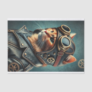 coupage tissue paper, steampunk paper