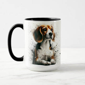 Coupe beagle Splatee de café Mug