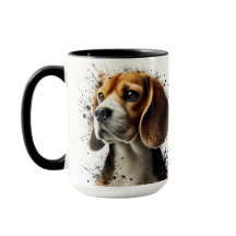 Coupe beagle Splatee de café Mug