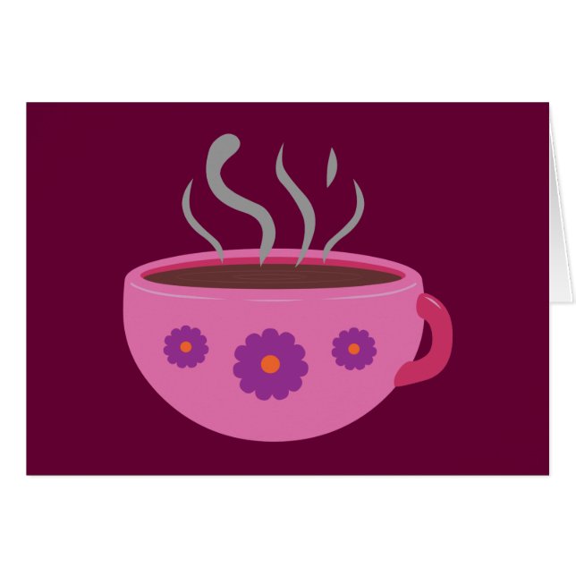 Coupe chaude de café (Devant horizontal)