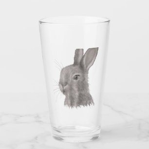 Coupe d'art en verre de lapin