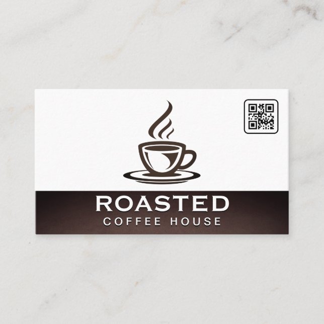 Coupe de café à la vapeur | Carte de visite de cod (Devant)