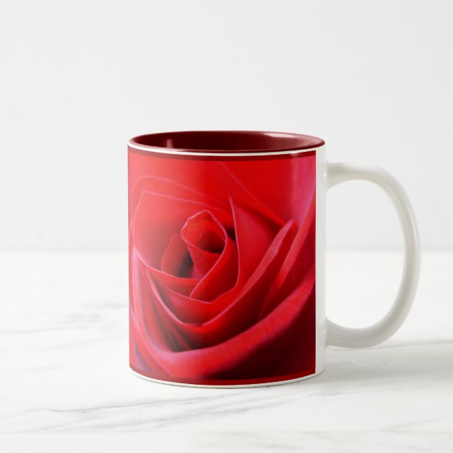 Coupe de café de Mug Roses rouges Belle décoration (Droit)