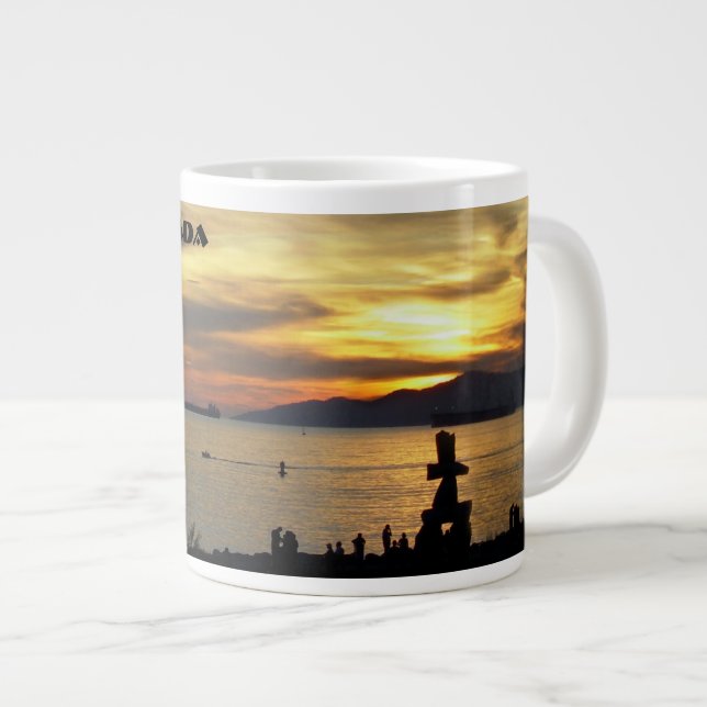 Coupe de café Jumbo Vancouver Mug Personnalisée (Devant droit)