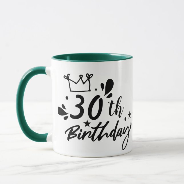 Coupe de café sur mesure, Mug d'anniversaire perso (Gauche)