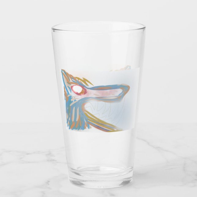 Coupe de loup-garou en verre (Devant)