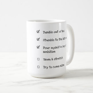 Coupe de Mug de café d'ambition (case à cocher)
