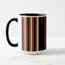Coupe de Mug de café rayé noir