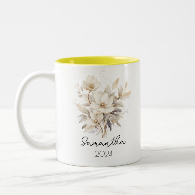 Coupe de Mug Fleur de naissance (Gauche)