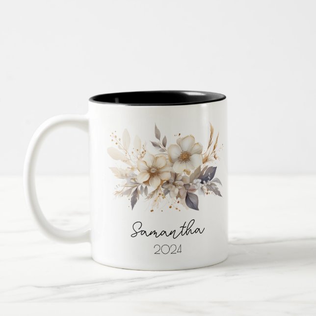 Coupe de Mug Fleur de naissance (Gauche)