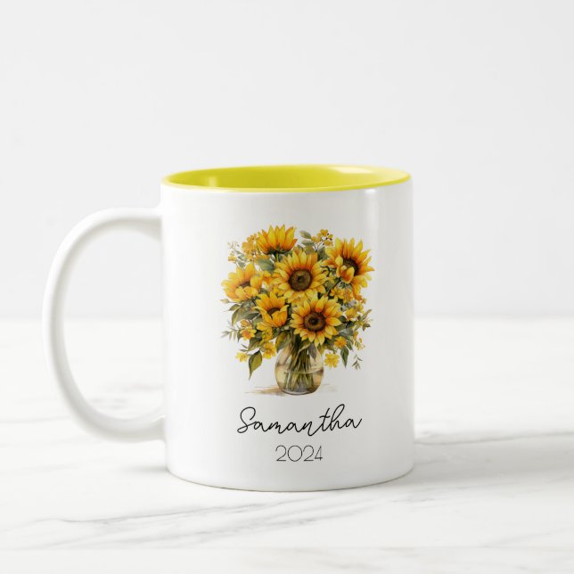 Coupe de Mug Fleur de naissance (Gauche)