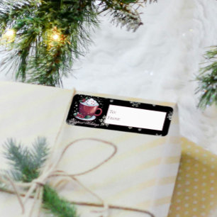 Coupe de Noël de cadeau chocolat chaud