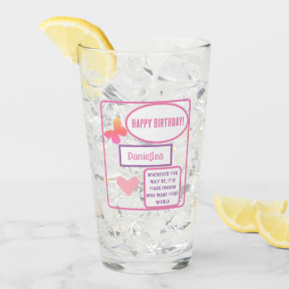 Coupe de verre d'anniversaire personnalisée