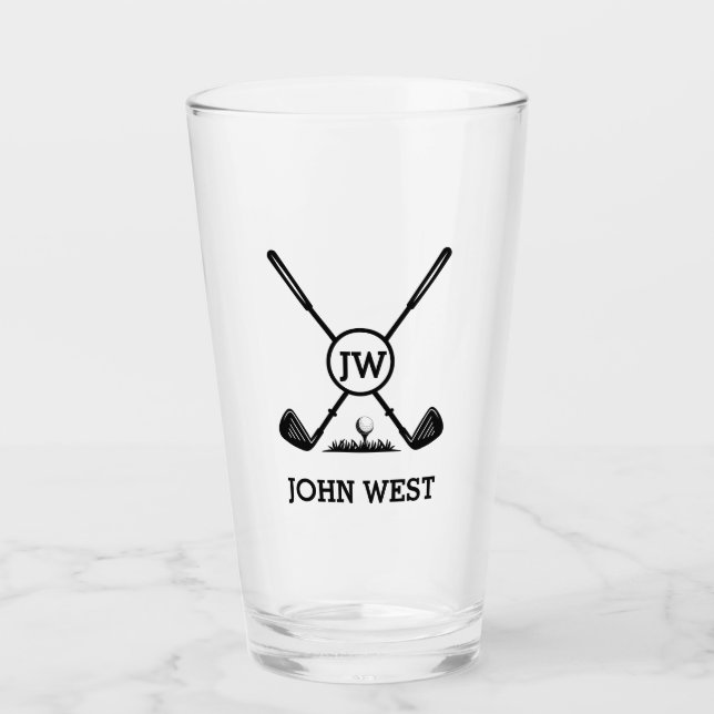 Coupe de verre de golf personnalisée (Devant)