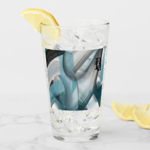 Coupe de verre Décor tendance Abstraite Océan bleu