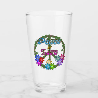 Coupe de verre - Paix et Amour