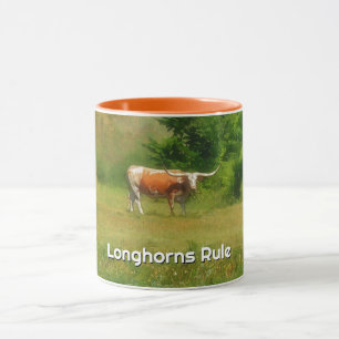 Coupe du Texas Longhorn Cow Farm Fan Mug
