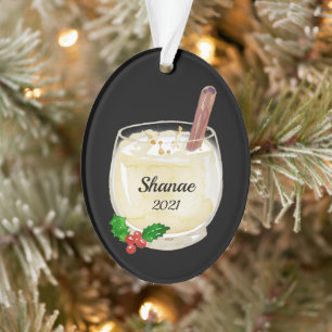 Coupe Eggnog d'Ornement personnalisé
