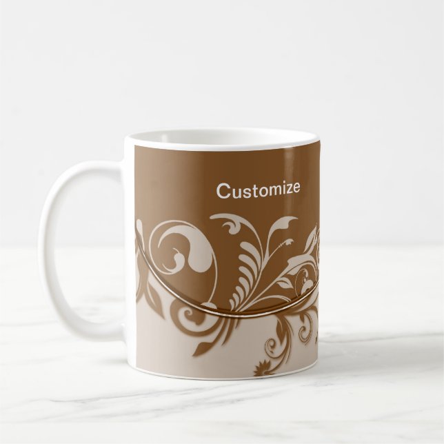 Coupe Élégante de café de Mug customisée (Gauche)