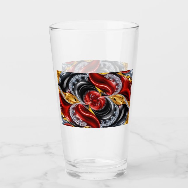 Coupe en verre aux couleurs allemandes (Devant)