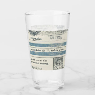 Coupe en verre avec détails sur l'océan