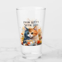 Coupe en verre - Cadeau Kitty