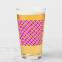 Coupe en verre RZ rose comme kaléidoscope art, rou