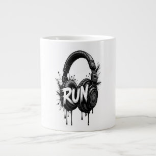 Coupe et musique   large coffee mug