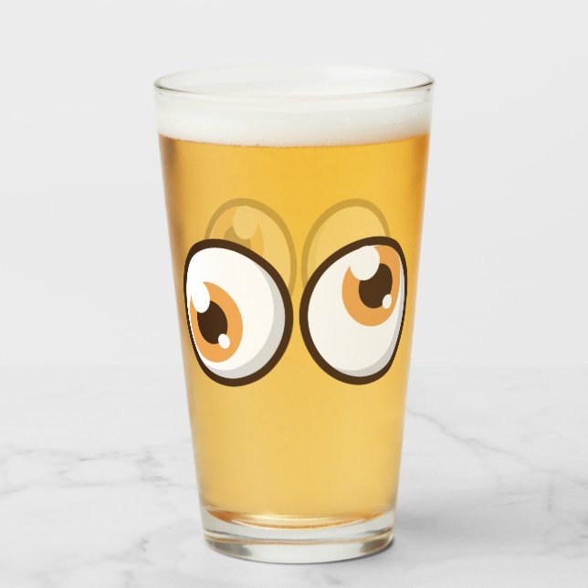 Coupe Funny des yeux de verre (Devant (rempli))