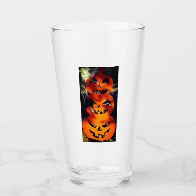 Coupe Ghoulish Jack-O-Lantern en Verre (Devant)