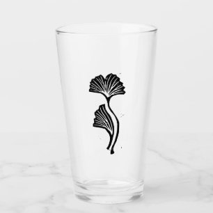 Coupe Gingko Leaf Lino en verre imprimé
