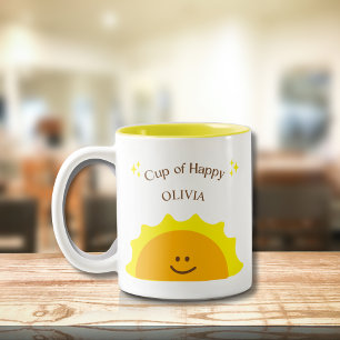 Coupe Happy Sunshine Modern Cute Motivational Mug