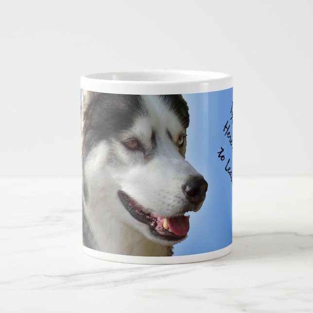 Coupe Husky Jumbo Mug Siberian Husky Personnalisée (Devant)